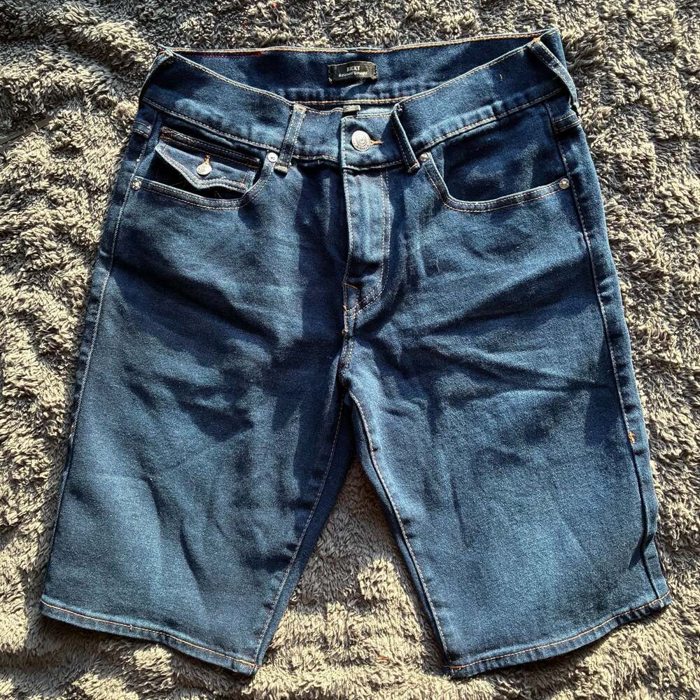 True Religion Ricky Relaxed Straight Denim Shorts
